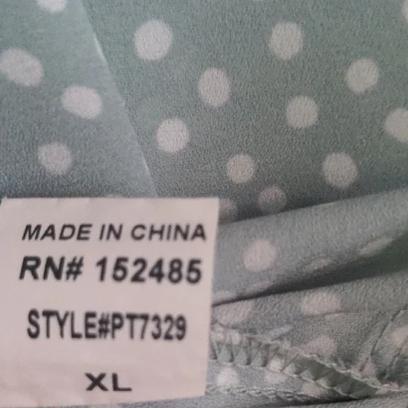 EUC✨ PAPERMOON XL mint/light blue Coraley 3/4 Tie Sleeve Blouse from Stitchfix - Picture 16 of 17